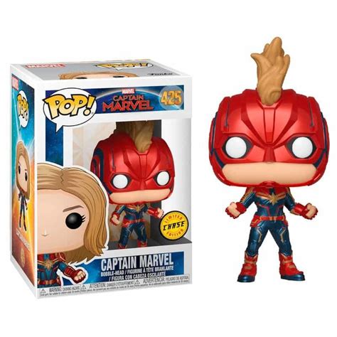 Funko Pop Captain Marvel 425 Exclusivo Chase Original Colecionavel