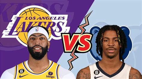 Los Angeles Lakers Vs Memphis Grizzlies Nba Playoffs Game April