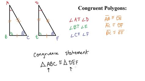 Geo U2b1eq2 Congruent Polygons And Congruence Statements Youtube