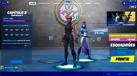 SALA PERSONALIZADA AO VIVO FORTNITE CAMP SQUAD VALENDO 4 SKIN DE 1500