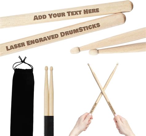 Amazon Personalized Drumsticks Custom Engraved A Maple Drum