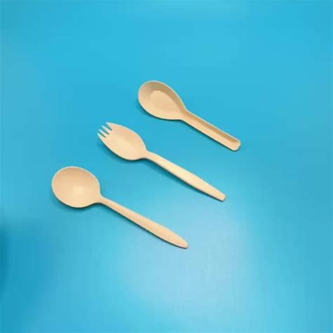 Disposable Biodegradable Spork Cutlery Set Knife Fork Spoon Cornstarch