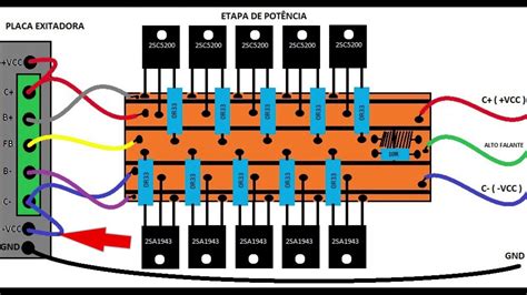 Aprenda A Ligar Qualquer Placa Excitadora Numa Etapa De Pot Ncia E