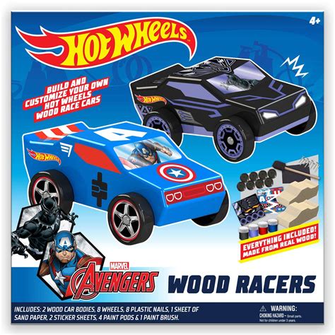 Buy Hot Wheels Tara Toy 2pk Wood Racer Black Panther Capt America Online At DesertcartINDIA