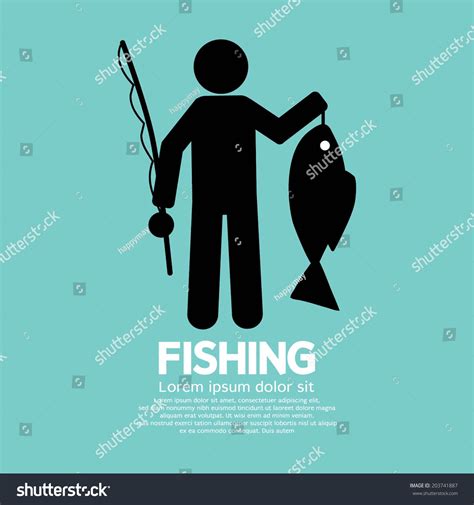 Fishing Graphic Sign Vector Illustration 203741887 Shutterstock