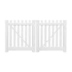 Weatherables Ellington 8 Ft W X 3 Ft H White Vinyl Picket Fence