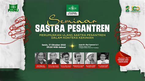 Seminar Sastra Pesantren Sesi Merumuskan Ulang Sastra