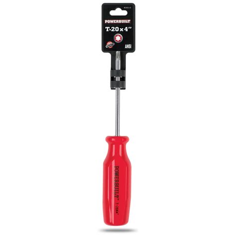 Powerbuilt T20 x 4-Inch Star Torx Screwdriver - 646018 | eBay