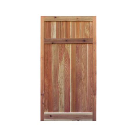 Signature Development 3 Ft X 6 Ft Western Red Cedar Flat Top Solid