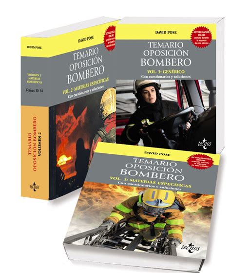 Pack Temario Oposición Bombero Hablamos De Libros