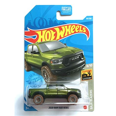 Masinuta Metalica Hot Wheels Dodge Ram Rebel Verde Emag Ro