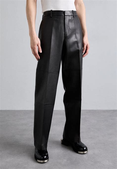 Helmut Lang Carpenter Pant Pantalón De Cuero Blacknegro Zalandoes