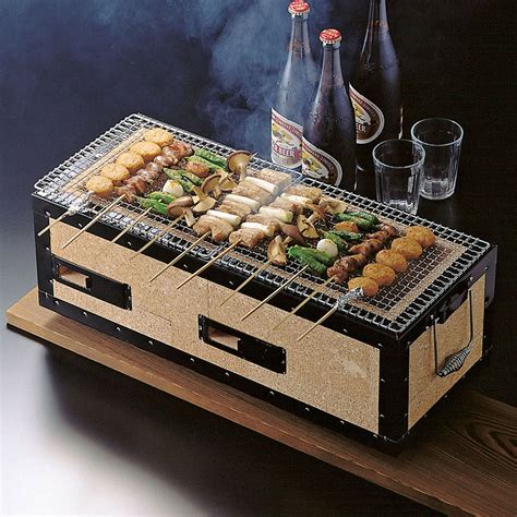 Charcoal Konro Grill With Net Small Konro Grill Japanese Bbq Grill