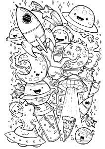 Doodle Art / Doodling Coloring Pages for Adults