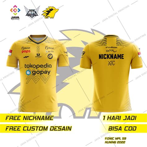 Jual JERSEY BAJU KAOS ONIC ESPORT MPL ID SEASON 9 TERBARU 2022 FREE