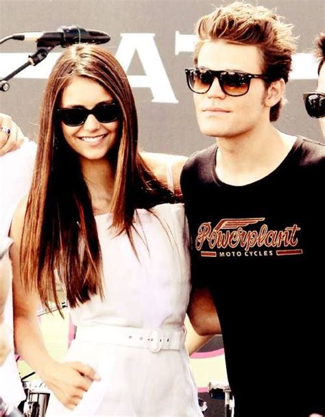 Nina Dobrev And Paul Wesley By Paria Vampire Diaries Ian And Nina