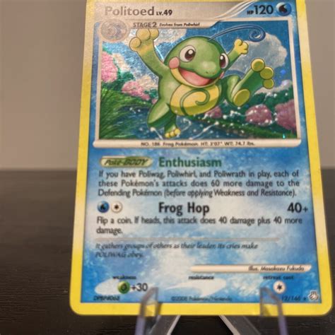 Pok Mon Tcg Politoed Legends Awakened Holo Rare Ebay