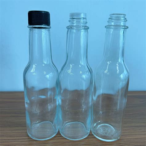 Hot Sauce Bottles Mini Empty Chilli Tomato Sauce Bottle Tabasco Sauce Bottles With Plastic Caps