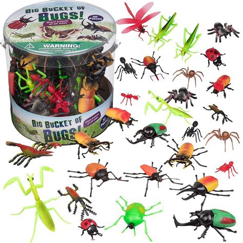 Toy Bug Action Figure Playset Pieces With Unique Giant Insects