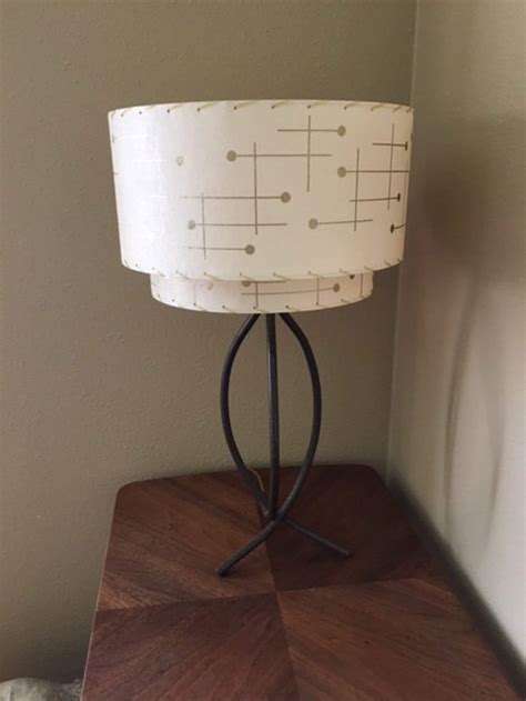 Mid Century Vintage Style Tier Fiberglass Lamp Shade Modern Etsy