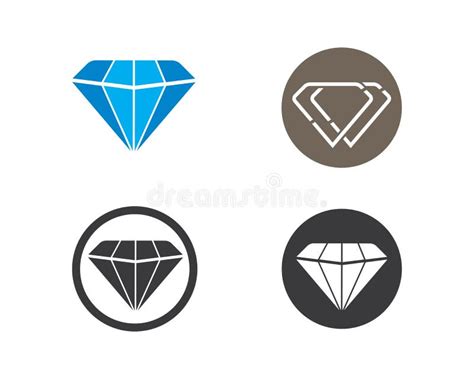 Icono Del Vector Del Logotipo Del Diamante Ilustración Del Vector