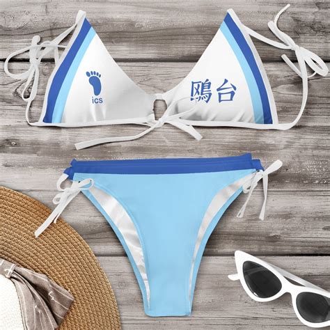 Haikyuu Swimsuits Team Kamomedai Bikini Swimsuit FDM Anime Swimsuits