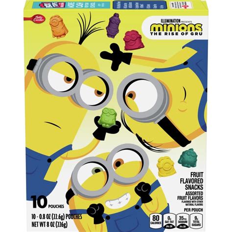 Jual Minion Fruit Snack Betty Crocker Gummy Minion Isi 10 Pouch