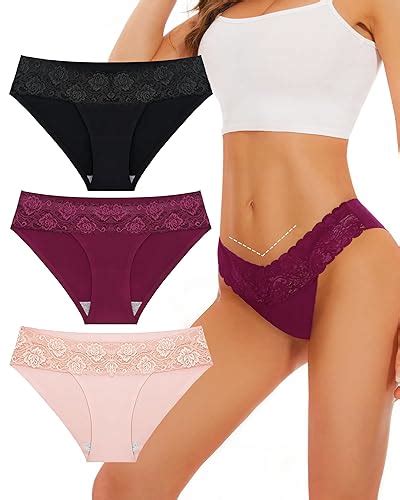 Sunm Boutique Seamless Underwear For Women Lace Panties No Show Bikini Underwear Sexy Cute