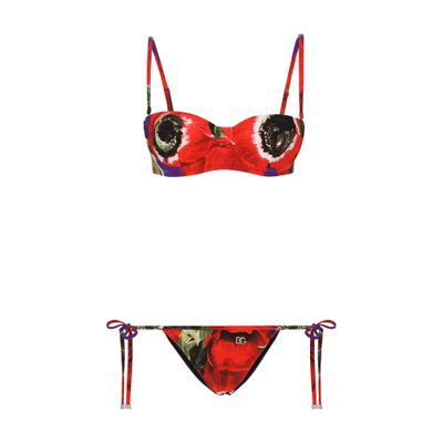 Women S Bralet Bikini With Dg Logo Dolce Gabbana S