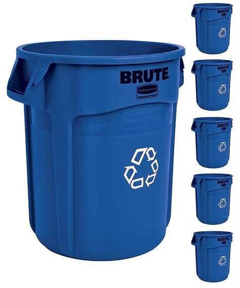 Rubbermaid Commercial Products Fg264360 Brute Bote De Basura Redondo