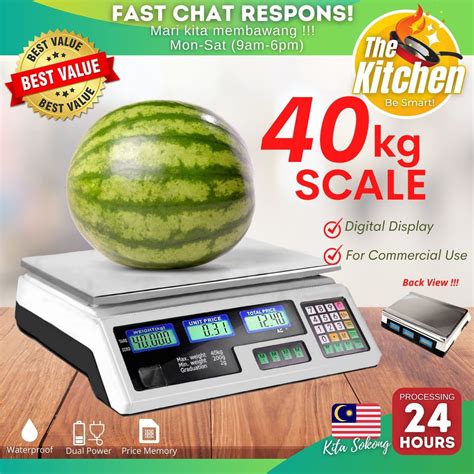 Kg Rechargeable Commercial Scale Electronic Digital Price Computing