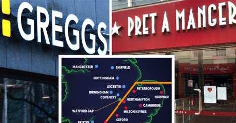 Greggs Vs Pret Map Reveals The Real North South Divide Flipboard