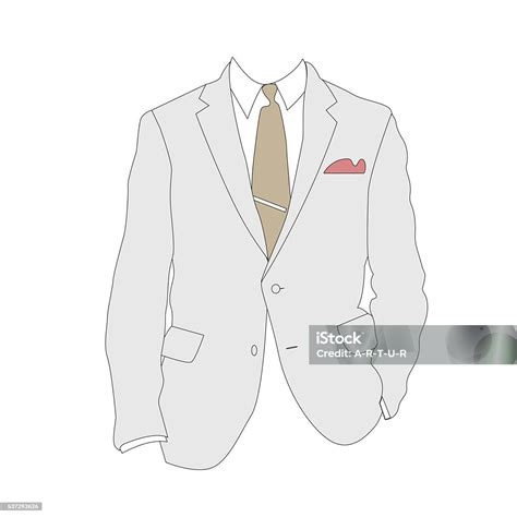 Silhouette Of Business Suit Stock Illustration - Download Image Now ...