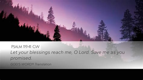 Psalm 119 41 GW Desktop Wallpaper Let Your Blessings Reach Me O Lord