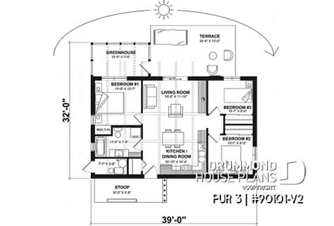 Floor Plans with Greenhouse | Drummond House Plans