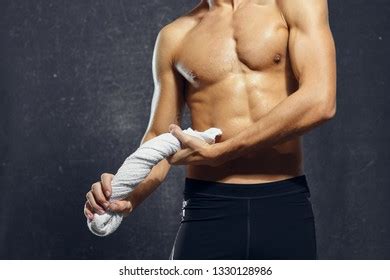 Pumped Male Athlete Muscular Naked Torso Stock Photo 1373238194 Shutterstock