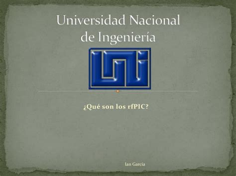 Ppt Universidad Nacional De Ingenier A Powerpoint Presentation Free