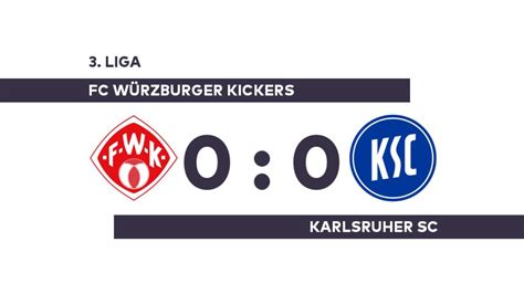 Fc W Rzburger Kickers Karlsruher Sc Torloses Remis Zwischen W Rzburg