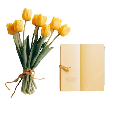 Aesthetic Cute Yellow Tulip Flowers Bullet Journal Aesthetic Cute