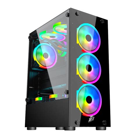 Купить Корпус 1STPLAYER V2-A Midi Tower Без БП чёрный, V2-A-4R1 по ...