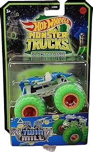Amazon Hot Wheels Monster Trucks Twin Mill Glow In The Dark Toys Games