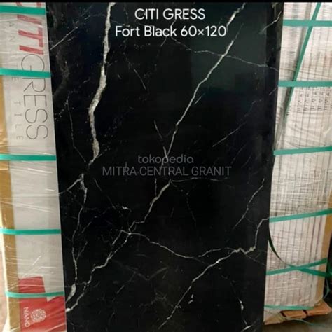 Jual Granit Hitam Motif 60x120 Fort Black Citi Gress Kab Bogor