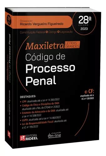 C Digo De Processo Penal Cole O Maxiletra Edi O Org Ricardo