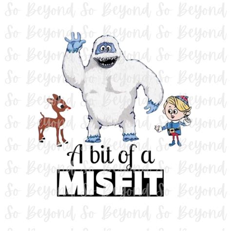 Misfit, Christmas, Rudolph, Abominable Snowman, PNG, Digital Download, Elf - Etsy