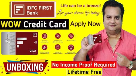 IDFC First WOW Credit Card Unboxing Idfc First Credit Card Apply