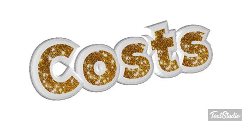 Costs Word Animated  Logo Designs