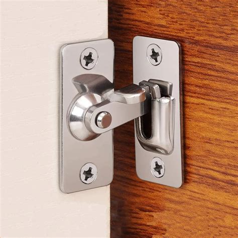 Door Hardware And Locks Diy And Tools Door Latch 4in90 Degrees Right Angle Lock Sliding Door Lock