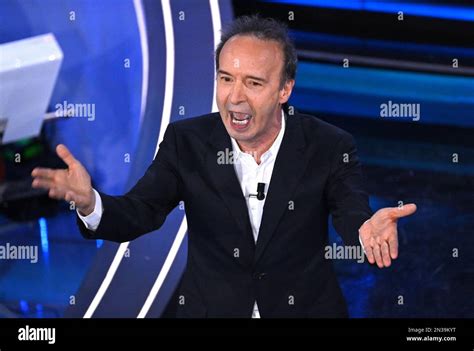 7 Februar 2023 SANREMO ITALIEN Italienischer Schauspieler Roberto