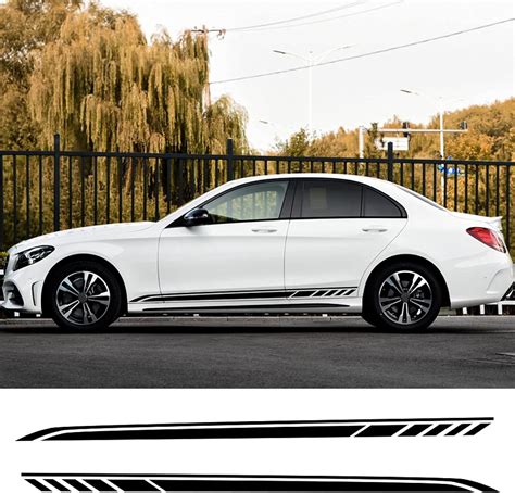 Buy Car Body Side Door Decals Car Side Stripe Stickers For Mercedes Benz W205 W204 W203 W212 C