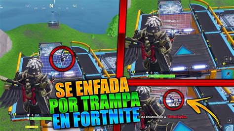 TROLLEO A STREAMER SE ENFADA MUCHO EN FORTNITE TROLLEOS EN FORTNITE